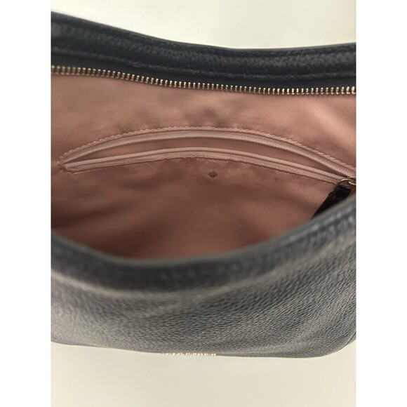 Kate Spade Roulette Messenger Black Leather Crossbody Bag Purse - Picture 14 of 16